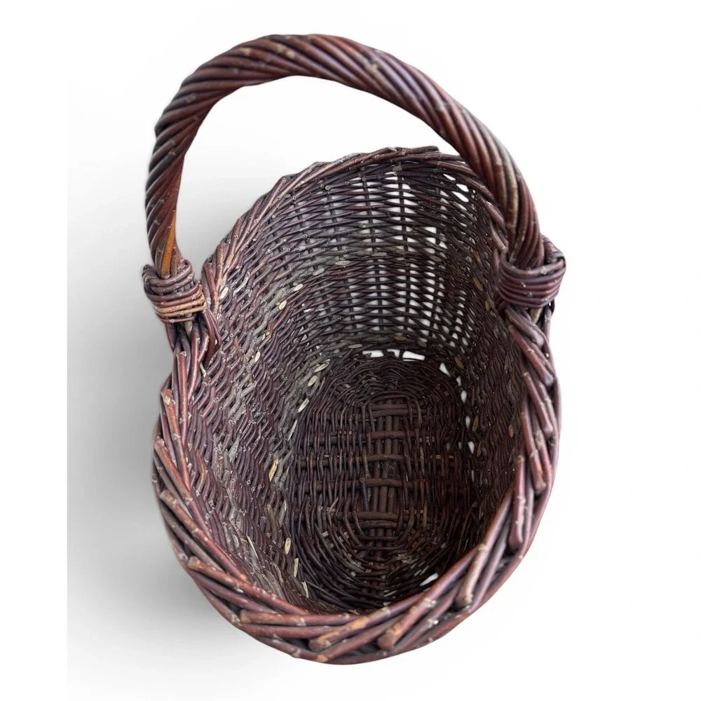 VTG Market Basket French Country Wicker Woven 18